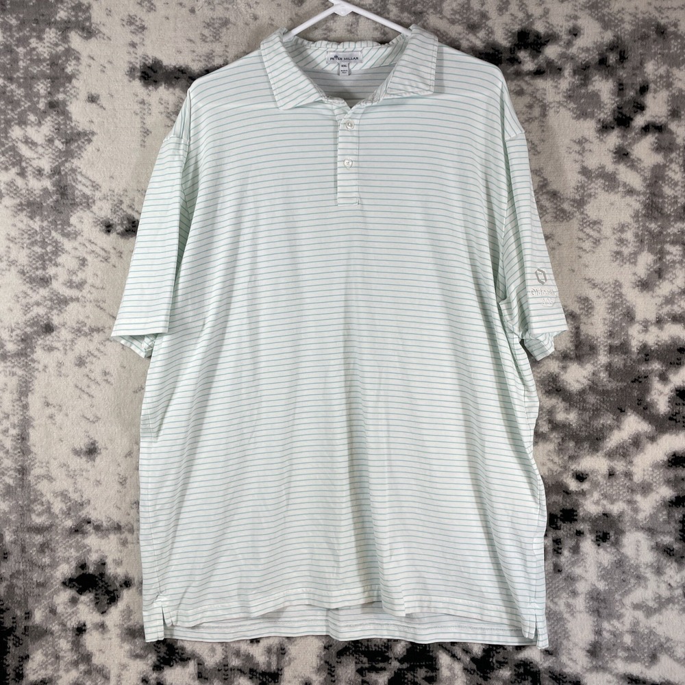 Peter Millar Polo Mens Size XXL Golf Tennis Cotton Lyocell Stretch Casual